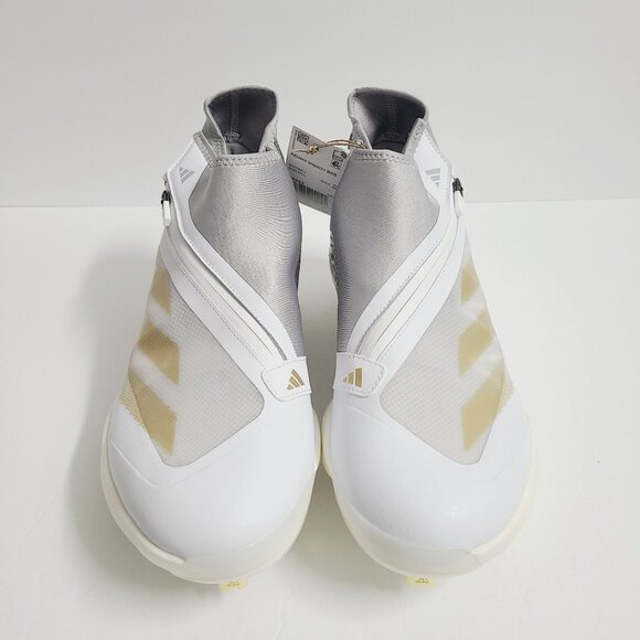 NEW Adidas Adizero Impact+ BSB Baseball Cleats IF8483 Size 10 White Gray main image 6